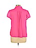 Ann Taylor LOFT Pink Short Sleeve Blouse Size L (petite) - photo 2
