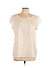 Banana Republic Factory Store Ivory Short Sleeve Blouse Size L (petite) - photo 1