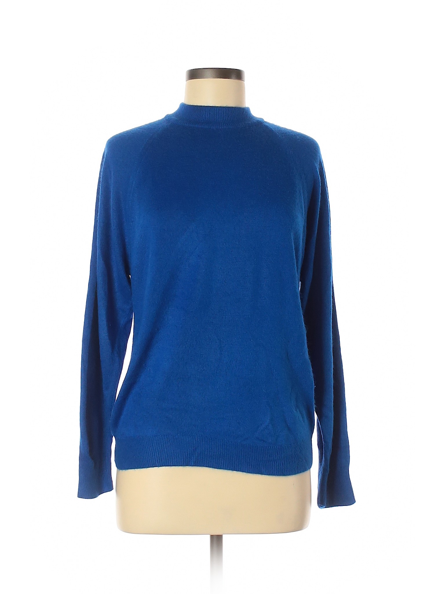 Designers Originals 100% Acrylic Solid Blue Pullover Sweater Size M ...