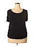 A New Day Black Short Sleeve Top Size XXL - photo 1