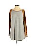 Coco And Main Gray Long Sleeve Top Size M - photo 1