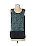 Ann Taylor LOFT Outlet 100% Polyester Teal Sleeveless Blouse Size S - photo 1