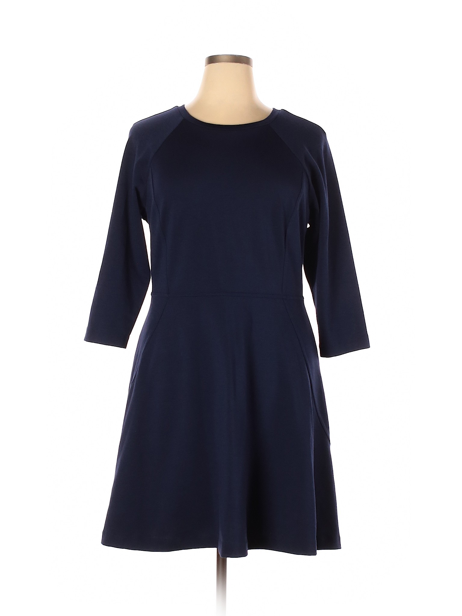 Daisy Fuentes Women Blue Casual Dress XL | eBay