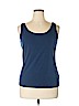 Nic + Zoe Blue Sleeveless T-Shirt Size XL - photo 1