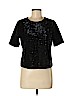 Ann Taylor Black Short Sleeve Blouse Size M (petite) - photo 1