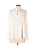 Banana Republic Factory Store 100% Polyester White Long Sleeve Blouse Size L (petite) - photo 1