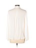 Banana Republic Factory Store 100% Polyester White Long Sleeve Blouse Size L (petite) - photo 2