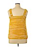 Banana Republic 100% Polyester Yellow Sleeveless Blouse Size 14 - photo 2