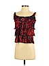 Diane von Furstenberg 100% Silk Red Sleeveless Silk Top Size 4 - photo 1