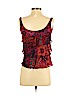 Diane von Furstenberg 100% Silk Red Sleeveless Silk Top Size 4 - photo 2