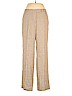 Armani Collezioni 100% Polyester Tan Casual Pants Size 10 - photo 1