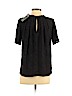 Ann Taylor 100% Polyester Black Short Sleeve Blouse Size S (petite) - photo 2