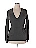 BCBGMAXAZRIA 100% Acrylic Gray Pullover Hoodie Size XL - photo 1