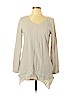 Garnet Hill 100% Cotton Tan Long Sleeve Top Size M - photo 1