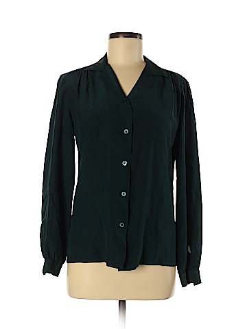 Alan Austin Long Sleeve Silk Top (view 1)