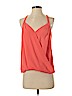 Naked Zebra 100% Polyester Orange Sleeveless Blouse Size S - photo 1