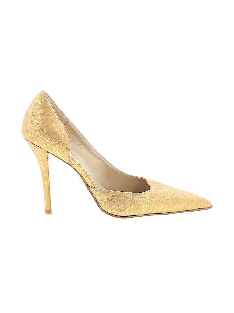 Colin Stuart Color Block Solid Tan Gold Heels Size 10 - 64% off | thredUP