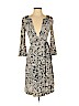 Diane von Furstenberg 100% Silk White Casual Dress Size 2 - photo 1