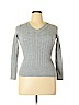 Ann Taylor LOFT Gray Pullover Sweater Size L (petite) - photo 1