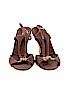 Prada 100% Leather Brown Sandals Size EU 39 - photo 2