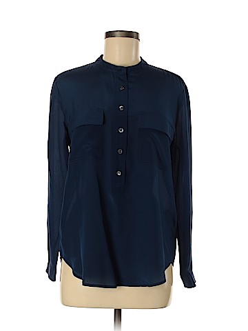 Banana Republic Long Sleeve Silk Top (view 1)