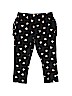 Cat & Jack 100% Cotton Hearts Black Casual Pants 9-12 MO / 12 MO - photo 1