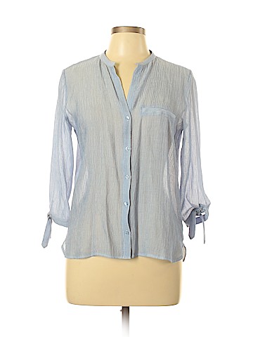 Zara Basic 3/4 Sleeve Blouse (view 1)