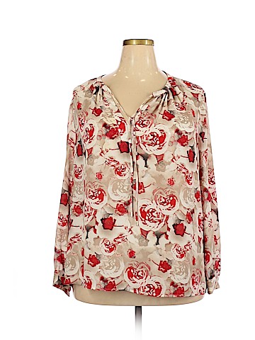 Tahari by ASL Long Sleeve Blouse (view 1)