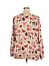 Tahari by ASL 100% Polyester Red Long Sleeve Blouse Size 2X - photo 2