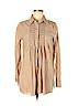 MICHAEL Michael Kors Tan Long Sleeve Button-Down Shirt Size M - photo 1