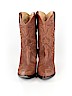 Guess 100% Leather Brown Boots Size 8 - photo 2