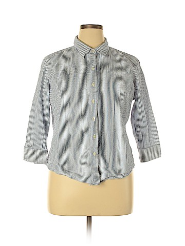 L.L.Bean 3/4 Sleeve Button-Down Shirt (view 1)