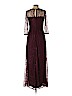 Ellen Tracy 100% Nylon Burgundy Cocktail Dress Size 6 - photo 2