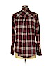 Lucky Brand Burgundy Long Sleeve Button-Down Shirt Size M - photo 2