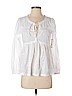 Susina 100% Cotton White Long Sleeve Blouse Size XS (petite) - photo 1