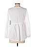 Susina 100% Cotton White Long Sleeve Blouse Size XS (petite) - photo 2
