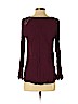 Skies Are Blue Burgundy Long Sleeve Blouse Size S - photo 2