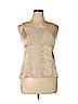 White House Black Market Tan Sleeveless Silk Top Size 14 (petite) - photo 1