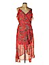 Eyeshadow 100% Polyester Red Casual Dress Size L - photo 1