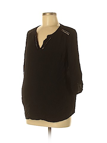 Oh Baby By Motherhood 3/4 Sleeve Blouse (view 1)