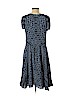 Rebecca Taylor 100% Silk Blue Casual Dress Size 12 - photo 2