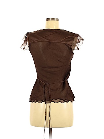 Diane von Furstenberg Short Sleeve Silk Top (view 2)