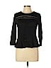 Rebecca Taylor 100% Cotton Black 3/4 Sleeve Top Size M - photo 1