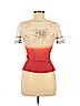 Class Roberto Cavalli Orange Short Sleeve Blouse Size 8 - photo 2
