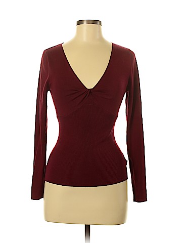 BCBGMAXAZRIA Silk Pullover Sweater (view 1)