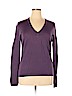 Faconnable 100% Merino Wool Purple Wool Pullover Sweater Size XL - photo 1