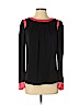 Milly 100% Polyester Black Long Sleeve Blouse Size 2 - photo 1