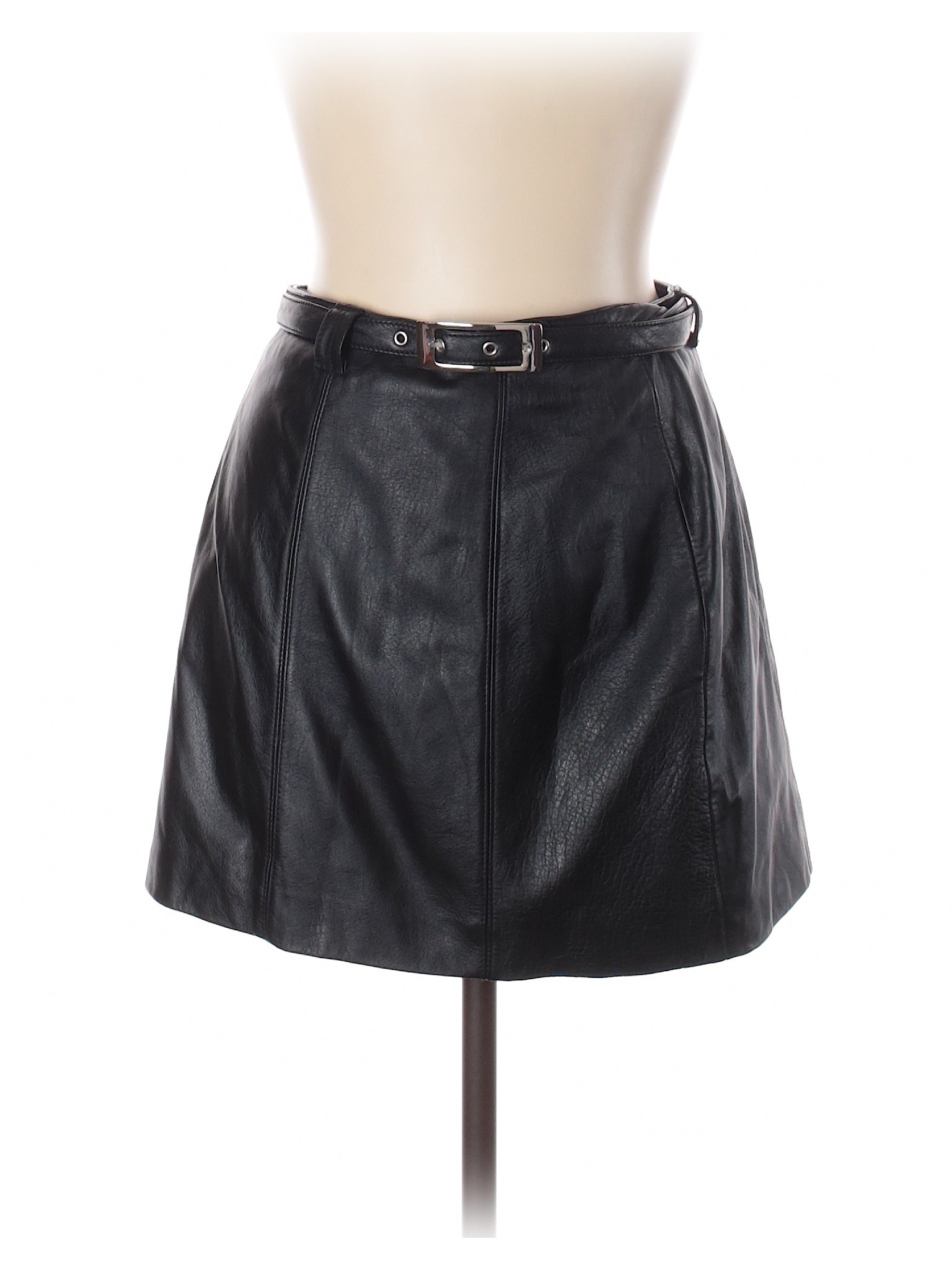 Wilsons Leather Women Black Leather Skirt 12 | eBay