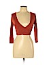 Forever 21 Orange 3/4 Sleeve Top Size L - photo 1
