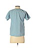 Madewell Blue Short Sleeve Button-Down Shirt Size XXS - photo 2